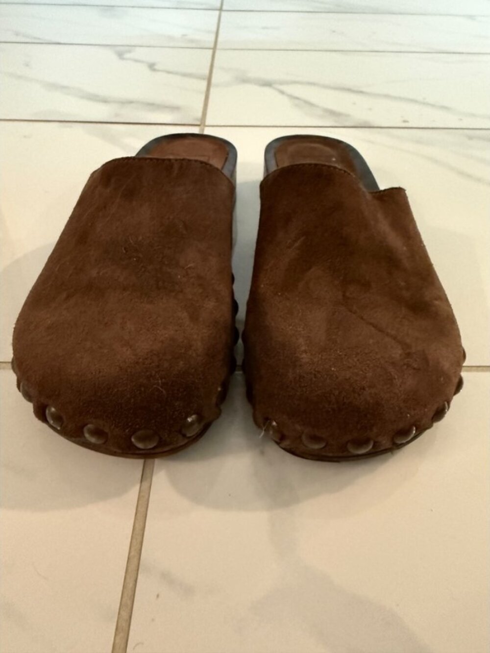 Dolce Vita Alanis Flats Brown Suede Clog - Picture 3 of 14
